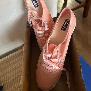 Keds Women's Peach Lace-Up Sneakers